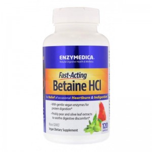 Betaine HCL 600 mg 120 kapsúl